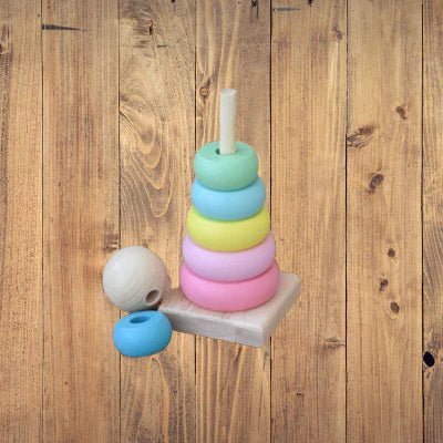 Jouet en Bois - WoodenToys™ - Tour Macaron - Mon BB Spot